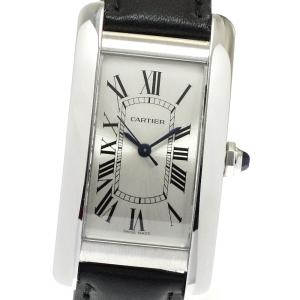 カルティエ CARTIER WSTA0044 タンクアメリカンMM 自動巻き ボーイズ 美品 保証書付き_960844
