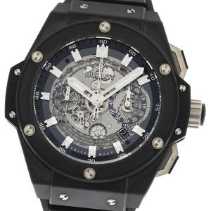 ウブロ HUBLOT 701.CI.0170.RX キングパワー ウニコ ブラックマジック クロノグラフ 自動巻き メンズ 良品 箱付き_961297