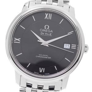 オメガ OMEGA 424.10.37.20.01.001 デビル プレステージ コーアクシャル デイト 自動巻き メンズ 良品 _962087