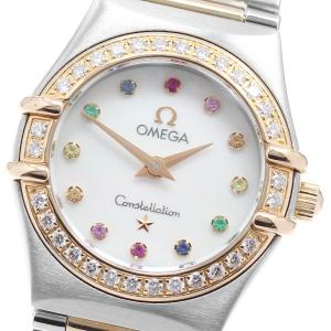 オメガ OMEGA 1367.79 コンステレーション ミニ アイリス 12P ダイヤベゼル クォーツ レディース 美品 _962104