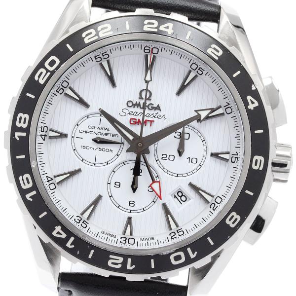 オメガ OMEGA 231.13.44.52.04.001 シーマスター アクアテラ GMT クロノ...