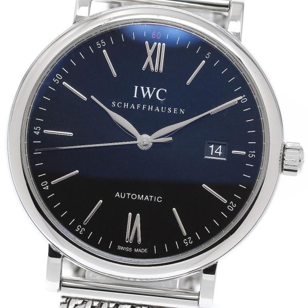 IWC IWC SCHAFFHAUSEN IW356506 ポートフィノ デイト 自動巻き メンズ ...