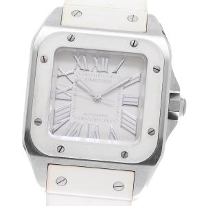 カルティエ CARTIER W20122U2 サントス100MM 自動巻き ボーイズ 保証書付き_962262