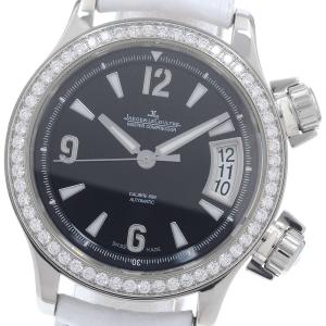 ジャガー・ルクルト JAEGER-LECOULTRE 148.8.37 マスター コンプレッサー レディ ダイヤベゼル デイト 自動巻き レディース 良品 _962476