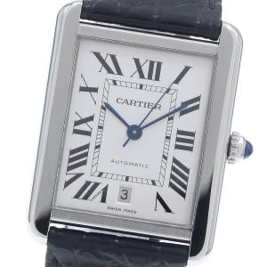 カルティエ CARTIER W5200027 タンクソロ XL デイト 自動巻き メンズ 良品 保証書付き_962491