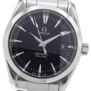 オメガ OMEGA 2518.50 シーマスター アクアテラ デイト クォーツ ボーイズ 良品 保証書付き_962603