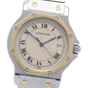カルティエ CARTIER W2001583 サントスオクタゴン LM YGベゼル クォーツ メンズ _962903