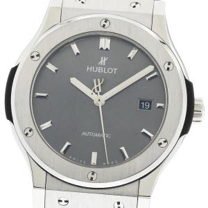 ウブロ HUBLOT 542.NX.7071.LR クラシック フュージョン チタニウム レーシンググレー デイト 自動巻き メンズ _963302