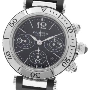 カルティエ CARTIER W31088U2 パシャ シータイマー デイト クロノグラフ 自動巻き メンズ 保証書付き_965010
