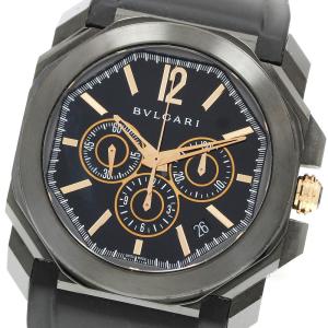 ブルガリ BVLGARI BGO41SCH オクト ウルトラネロ クロノグラフ 自動巻き メンズ _965150