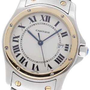 カルティエ CARTIER W20037R3 サントスロンド MM デイト クォーツ ボーイズ _966287