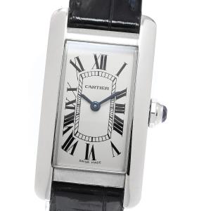 カルティエ CARTIER WSTA0016 タンクアメリカンSM クォーツ レディース 保証書付き_966314