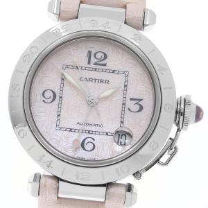 カルティエ CARTIER W3107099 パシャC メリディアン クリスマス限定 GMT 自動巻き レディース _967115