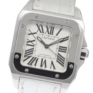 カルティエ CARTIER W20126X8 サントス100 MM 自動巻き ボーイズ 保証書付き_967261