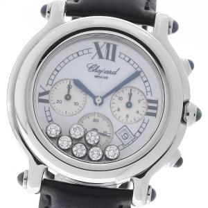 ショパール Chopard 28/8269-23 ハッピースポーツ 7Pダイヤ クロノグラフ クォーツ メンズ _967619