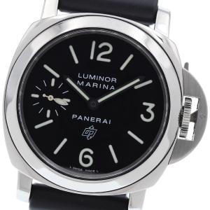 パネライ PANERAI PAM00005 ルミノールマリーナ ロゴ スモールセコンド 手巻き メンズ 良品 保証書付き_967923