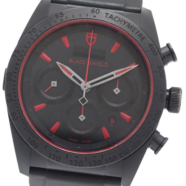 ベルト訳あり チュードル TUDOR 42000C ファストライダー ブラックシールド クロノグラフ...