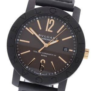 ブルガリ BVLGARI BB40CL/102633 ブルガリブルガリ カーボンゴールド デイト ローマ記念 自動巻き メンズ 保証書付き_968069