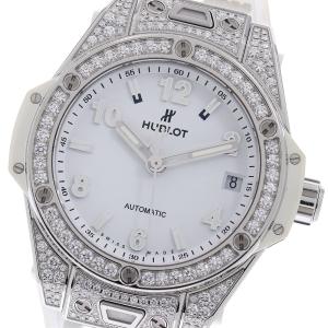 ウブロ HUBLOT 465.SE.2010.RW.1604 ビッグバン ワンクリック スチール ダイヤベゼル 自動巻き レディース 保証書付き_968158