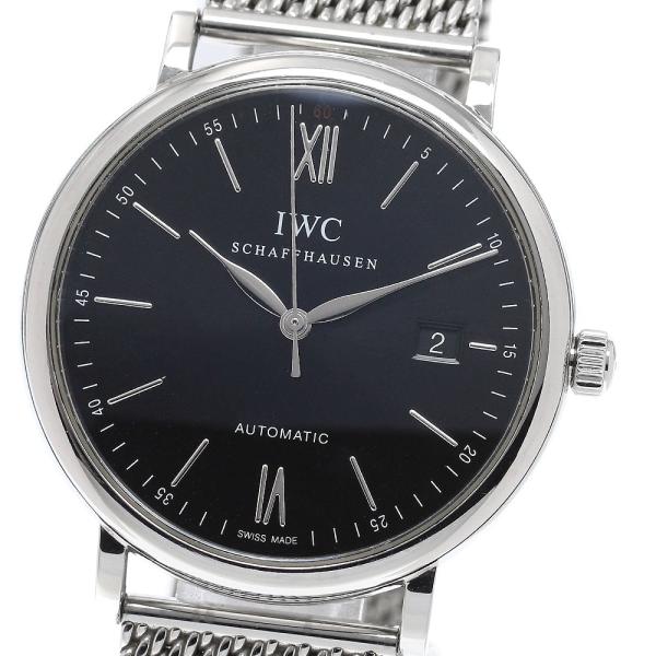 IWC SCHAFFHAUSEN IW356506 ポートフィノ デイト 自動巻き メンズ 良品 _...