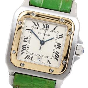 カルティエ CARTIER W200114A サントスガルべ LM YGベゼル クォーツ メンズ _968771