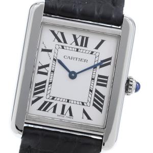 カルティエ CARTIER W1018255 タンクソロ SM クォーツ レディース 美品 _970524