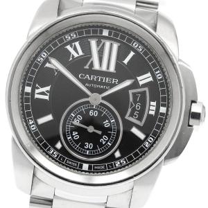 カルティエ CARTIER W7100016 カリブル ドゥ カルティエ スモールセコンド 自動巻き メンズ 保証書付き_970756