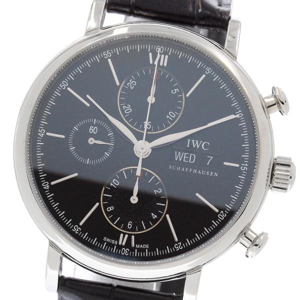 IWC SCHAFFHAUSEN IW391010 ポートフィノ クロノグラフ デイデイト 自動巻き...