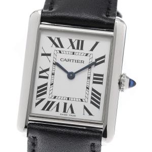 カルティエ CARTIER WSTA0041 タンクマスト LM クォーツ メンズ 良品 _970950