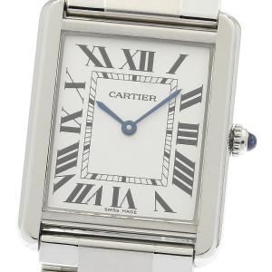 カルティエ CARTIER W5200014 タンクソロ LM クォーツ メンズ 保証書付き_971398