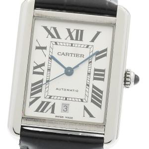 カルティエ CARTIER WSTA0029 タンクソロXL デイト 自動巻き メンズ 保証書付き_973001