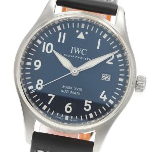 IWC IWC SCHAFFHAUSEN IW327010 パイロットウォッチ マークXVIII デイト プティプランス 自動巻き メンズ 極美品 保証書付き_973492