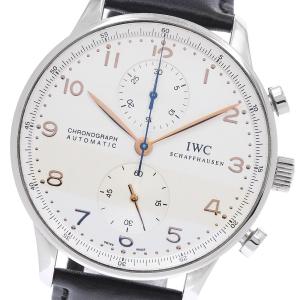IWC IWC SCHAFFHAUSEN IW371401 ポルトギーゼ クロノグラフ 自動巻き メンズ 良品 保証書付き_973688