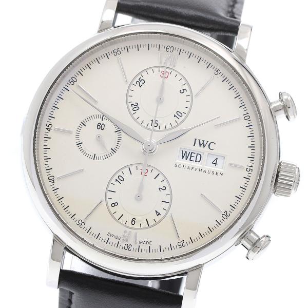 IWC SCHAFFHAUSEN IW391007 ポートフィノ クロノグラフ デイデイト 自動巻き...