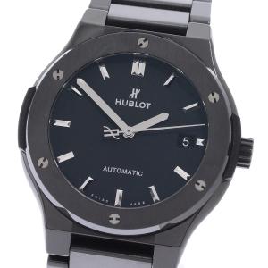 ウブロ HUBLOT 510.CM.1170.CM クラシック フュージョン ブラックマジック デイト 自動巻き メンズ _975380