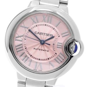 カルティエ CARTIER W6920100 バロンブルー 33mm 自動巻き レディース 保証書付き_975393