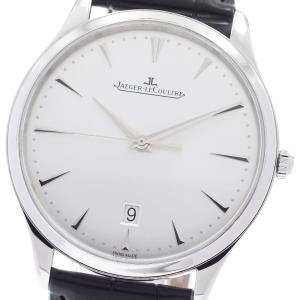 ジャガー・ルクルト JAEGER-LECOULTRE 174.8.37.S/Q1288420 マスターウルトラスリム デイト 自動巻き メンズ 良品 保証書付き_977236