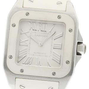 カルティエ CARTIER W20122U2 サントス100MM 自動巻き ボーイズ 保証書付き_978304