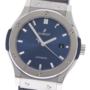 ウブロ HUBLOT 542.NX.7170.LR クラシックフュージョン チタニウム デイト 自動巻き メンズ 良品 保証書付き_980532