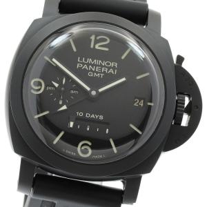 パネライ PANERAI PAM00335 ルミノール 1950 10デイズ チェラミカ GMT 自動巻き メンズ 美品 箱・保証書付き_980794