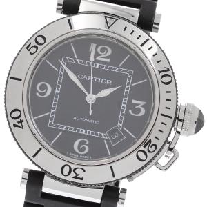 ベルト訳あり カルティエ CARTIER W31077U2 パシャ シータイマー デイト 自動巻き メンズ _980811