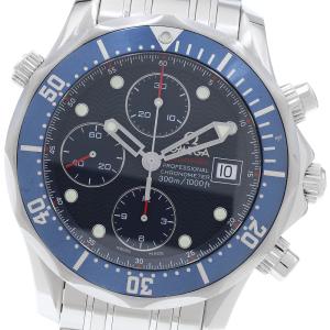 オメガ OMEGA 2225.80 シーマスター300 デイト クロノグラフ 自動巻き メンズ 箱・保証書付き_982400