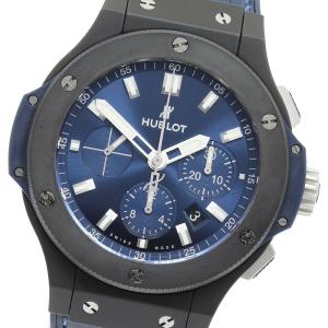 ウブロ HUBLOT 301.CI.7170.LR ビッグバン セラミックブルー クロノグラフ 自動巻き メンズ 良品 保証書付き_983873