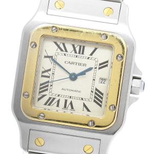 カルティエ CARTIER W20058C4 サントスガルベLM YGコンビ 自動巻き メンズ _983903