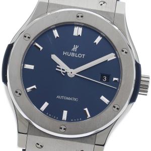 ウブロ HUBLOT 542.NX.7170.LR クラシックフュージョン チタニウム デイト 自動巻き メンズ 保証書付き_984091