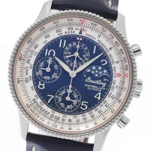 ブライトリング BREITLING A19350 ナビタイマーモンブリラン オリンパス ムーンフェイズ クロノグラフ 自動巻き メンズ 良品 _985983