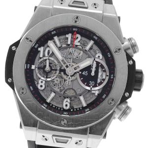 ウブロ HUBLOT 411.NX.1170.RX ビッグバン ウニコ チタニウム クロノグラフ 自動巻き メンズ 保証書付き_985989