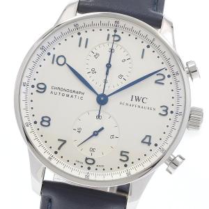 IWC SCHAFFHAUSEN IW371446 ポルトギーゼ クロノグラフ スモールセコンド 自動巻き メンズ 美品 保証書付き_986560