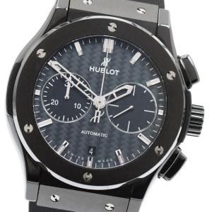 ウブロ HUBLOT 521.CM.1770.RX クラシックフュージョン ブラックマジック デイト クロノグラフ 自動巻き メンズ 保証書付き_986743
