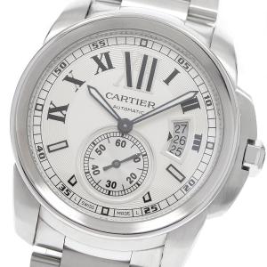 カルティエ CARTIER W7100015 カリブル ドゥ カルティエ デイト 自動巻き メンズ _986971